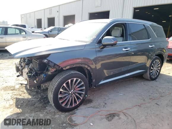 2025 Hyundai Palisade Calligraphy z VIN KM8R74GE8SU853166, wystawiony jako Copart lot #52891185 z przebiegiem 49 mil mil oraz Szkoda całkowita • Salvage title. Historia ofert i sprzedaży dostępna na DreamBid. Obrazek 1.