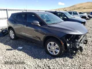 2022 Chevrolet Blazer LT with VIN 3GNKBHR48NS141865, listed as a Copart auction lot 66388314 with Not provided miles and Salvage title. Bid and sale history available at DreamBid. Image 4.