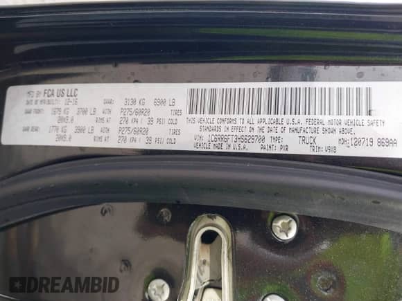 2017 Ram 1500 Express с VIN 1C6RR6FT3HS629700, выставлен на аукционе IAAI как лот 41459799 с пробегом 91 720 миль миль и . История ставок и продаж доступна на DreamBid. Изображение 9.