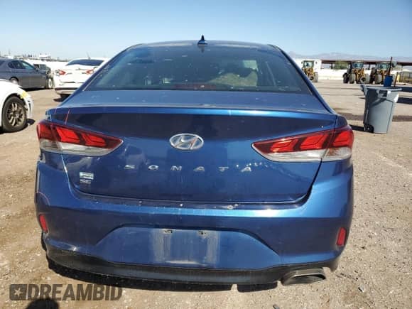 2018 Hyundai Sonata SE with VIN 5NPE24AF3JH640587, listed as a Copart auction lot 89699275 with 105,996 mi miles and Salvage title. Bid and sale history available at DreamBid. Image 6.