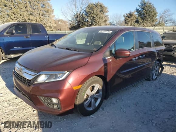 ✅ 2020 Honda Odyssey EX-L • VIN: 5FNRL6H7XLB027523 • Lot: 92115535. Wystawiony na Copart z przebiegiem 54 045 mil. Bezpłatny archiwum sprzedaży aukcyjnych z USA i szczegółowy raport historii pojazdu na DreamBid. Zdjęcie 1.