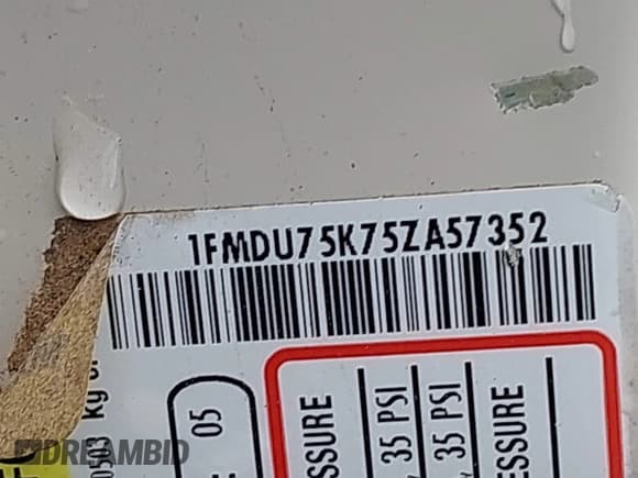 ✅ 2005 Ford Explorer Limited • VIN: 1FMDU75K75ZA57352 • Лот: 42134980. Опубликован ранее на IAAI с пробегом Не указан. Бесплатный доступ к архиву аукционных продаж из США и подробный отчёт об истории автомобиля на DreamBid. Изображение 9.