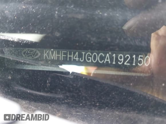 ✅ 2012 Hyundai Azera • VIN: KMHFH4JG0CA192150 • Lot: 43490945. Listed on IAAI with 265,598 mi. Free auction sales archive from the USA and detailed vehicle history report at DreamBid. Image 12.