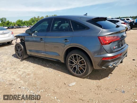 ✅ 2023 Audi SQ5 Sportback Premium Plus • VIN: WA124AFY8P2100971 • Лот: 56677625. Опубликован ранее на Copart с пробегом 24 114 миль. Бесплатный доступ к архиву аукционных продаж из США и подробный отчёт об истории автомобиля на DreamBid. Изображение 2.