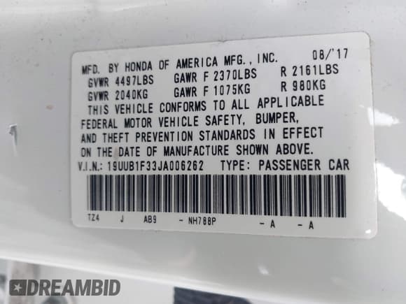 ✅ 2018 Acura TLX • VIN: 19UUB1F33JA006262 • Лот: 43493540. Опубликован ранее на IAAI с пробегом 95 958 миль. Бесплатный доступ к архиву аукционных продаж из США и подробный отчёт об истории автомобиля на DreamBid. Изображение 9.