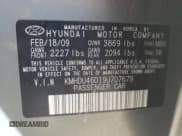 ✅ 2009 Hyundai Elantra GLS • VIN: KMHDU46D19U707679 • Лот: 50428714. Опубликован ранее на Copart с пробегом 125 245 миль. Бесплатный доступ к архиву аукционных продаж из США и подробный отчёт об истории автомобиля на DreamBid. Изображение 12.