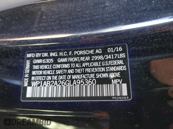 ✅ 2016 Porsche Cayenne S • VIN: WP1AB2A26GLA95360 • Lot: 53270765. Listed on Copart with 79,285 mi. Free auction sales archive from the USA and detailed vehicle history report at DreamBid. Image 16.