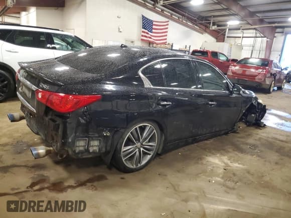 ✅ 2014 Infiniti Q50 Sport • VIN: JN1BV7AR9EM693637 • Lot: 91909225. Listed on Copart with 170,841 mi. Free auction sales archive from the USA and detailed vehicle history report at DreamBid. Image 3.