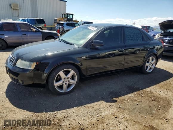 ✅ 2003 Audi A4 1.8T • VIN: WAUJC68E73A377743 • Лот: 58604895. Опубликован ранее на Copart с пробегом 157 497 миль. Бесплатный доступ к архиву аукционных продаж из США и подробный отчёт об истории автомобиля на DreamBid. Изображение 1.