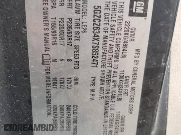 2007 Saturn VUE V6 z VIN 5GZCZ634X7S852471, wystawiony jako Copart lot #65646314 z przebiegiem 187 282 mil mil oraz Szkoda całkowita • Salvage title. Historia ofert i sprzedaży dostępna na DreamBid. Obrazek 13.