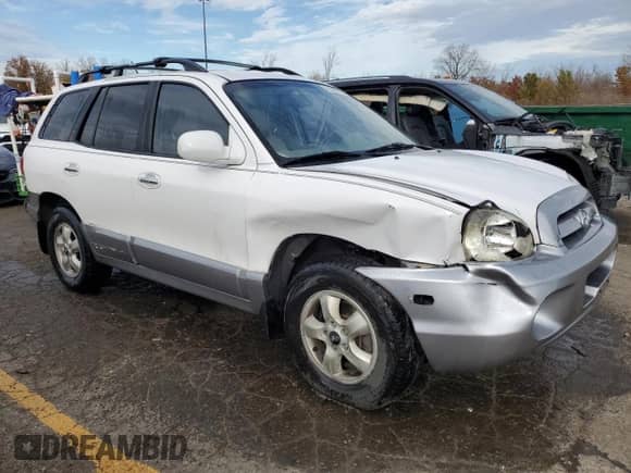 2006 Hyundai Santa Fe GLS z VIN KM8SC13E56U072354, wystawiony jako Copart lot #78320714 z przebiegiem 144 707 mil mil oraz Czysty tytuł • Clean title. Historia ofert i sprzedaży dostępna na DreamBid. Obrazek 4.