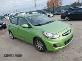 2013 Hyundai Accent GS with VIN KMHCT5AE7DU071895, listed as a IAAI auction lot 43610783 with 130,206 mi miles and . Bid and sale history available at DreamBid. Image 1.