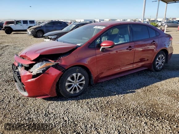 ✅ 2022 Toyota Corolla Hybrid LE • VIN: JTDEAMDE0NJ051421 • Lot: 85411495. Wystawiony na Copart z przebiegiem 107 216 mil. Bezpłatny archiwum sprzedaży aukcyjnych z USA i szczegółowy raport historii pojazdu na DreamBid. Zdjęcie 1.