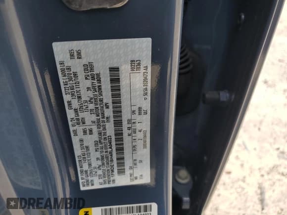 ✅ 2024 Ford Bronco Black Diamond • VIN: 1FMDE1BH4RLA04023 • Lot: 62397565. Listed on Copart with 19,536 mi. Free auction sales archive from the USA and detailed vehicle history report at DreamBid. Image 14.