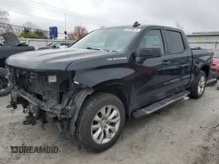 2020 Chevrolet Silverado 1500 Custom z VIN 1GCUYBEF2LZ162425, wystawiony jako Copart lot #81478814 z przebiegiem 143 371 mil mil oraz Szkoda całkowita • Salvage title. Historia ofert i sprzedaży dostępna na DreamBid. Obrazek 1.
