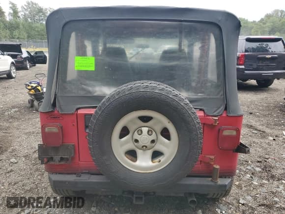 ✅ 1992 Jeep Wrangler • VIN: 2J4FY19P9NJ505484 • Lot: 81412605. Listed on Copart with 257,235 mi. Free auction sales archive from the USA and detailed vehicle history report at DreamBid. Image 6.