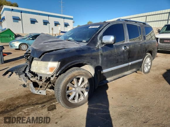 ✅ 2008 Infiniti QX56 • VIN: 5N3AA08C88N907404 • Lot: 90016805. Listed on Copart with Not provided. Free auction sales archive from the USA and detailed vehicle history report at DreamBid. Image 1.