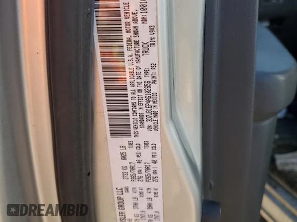 ✅ 2010 Dodge 1500 ST • VIN: 3D7JB1EP4AG102656 • Lot: 90335195. Wystawiony na Copart z przebiegiem 143 384 mil. Bezpłatny archiwum sprzedaży aukcyjnych z USA i szczegółowy raport historii pojazdu na DreamBid. Zdjęcie 12.