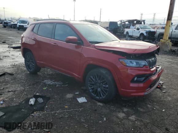 ✅ 2023 Jeep Compass (RED) Edition • VIN: 3C4NJDCN2PT559502 • Lot: 50027625. Listed on Copart with 16,761 mi. Free auction sales archive from the USA and detailed vehicle history report at DreamBid. Image 4.