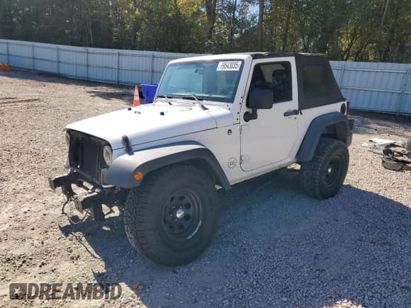 ✅ 2013 Jeep Wrangler Sport • VIN: 1C4AJWAG2DL634074 • Лот: 89543035. Опубликован ранее на Copart с пробегом 82 336 миль. Бесплатный доступ к архиву аукционных продаж из США и подробный отчёт об истории автомобиля на DreamBid. Изображение 1.