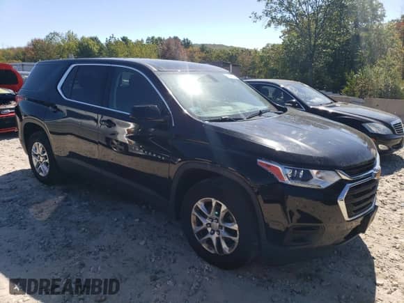 2020 Chevrolet Traverse LS z VIN 1GNEVFKW5LJ257849, wystawiony jako Copart lot #71466275 z przebiegiem 87 541 mil mil oraz Szkoda całkowita • Salvage title. Historia ofert i sprzedaży dostępna na DreamBid. Obrazek 4.