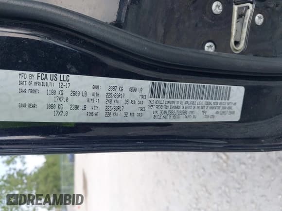 ✅ 2018 Jeep Compass Latitude • VIN: 3C4NJDBB2JT222584 • Lot: 42917055. Wystawiony na IAAI z przebiegiem 91 394 mil. Bezpłatny archiwum sprzedaży aukcyjnych z USA i szczegółowy raport historii pojazdu na DreamBid. Zdjęcie 9.