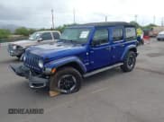 ✅ 2018 Jeep Wrangler Unlimited Sahara • VIN: 1C4HJXEG0JW257642 • Lot: 43056119. Listed on IAAI with 79,341 mi. Free auction sales archive from the USA and detailed vehicle history report at DreamBid. Image 2.