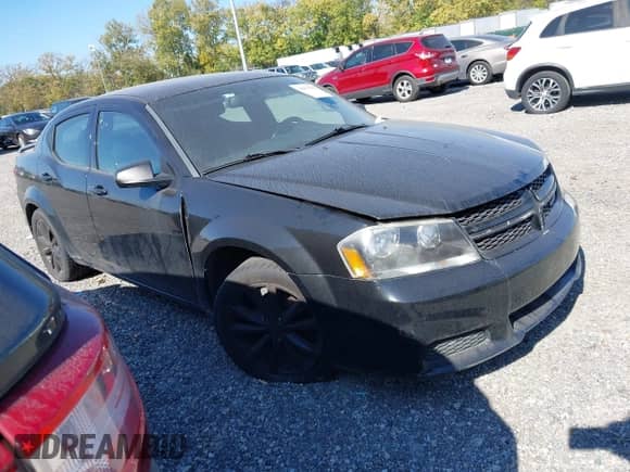 2014 Dodge Avenger SE z VIN 1C3CDZAB6EN174594, wystawiony jako IAAI lot #43474212 z przebiegiem 183 464 mil mil oraz . Historia ofert i sprzedaży dostępna na DreamBid. Obrazek 1.