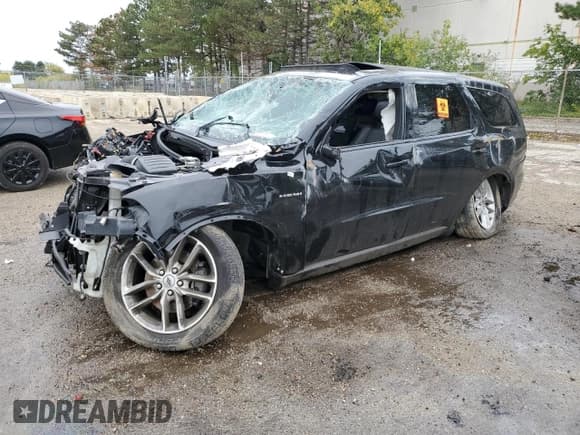 ✅ 2021 Dodge Durango R/T • VIN: 1C4SDJCT9MC555512 • Lot: 86795105. Listed on Copart with 87,300 mi. Free auction sales archive from the USA and detailed vehicle history report at DreamBid. Image 1.