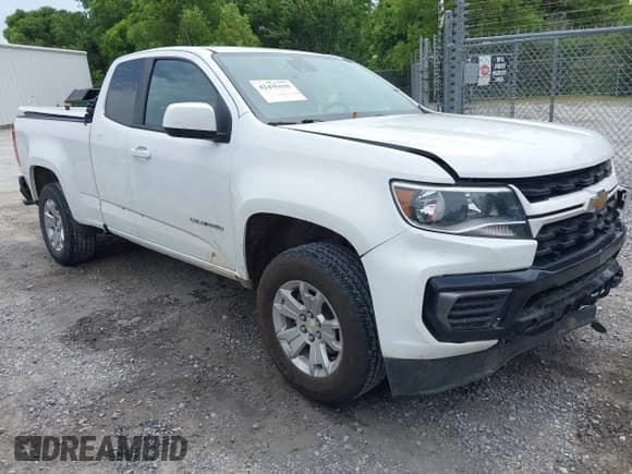 ✅ 2021 Chevrolet Colorado 2WD LT • VIN: 1GCHSCEA6M1229394 • Lot: 42446635. Listed on IAAI with 50,149 mi. Free auction sales archive from the USA and detailed vehicle history report at DreamBid. Image 1.