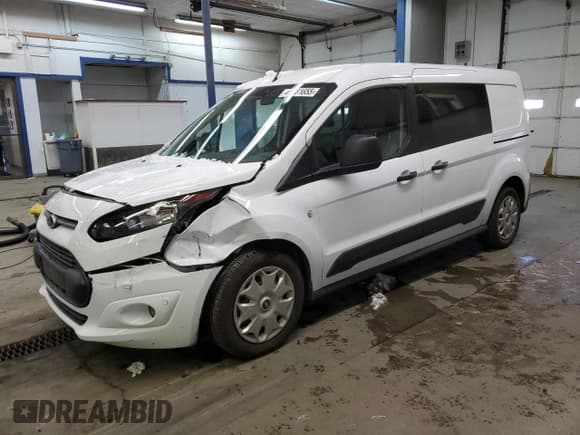 ✅ 2015 Ford Transit Connect XLT • VIN: NM0LE7F72F1208229 • Lot: 44481655. Listed on Copart with 43,400 mi. Free auction sales archive from the USA and detailed vehicle history report at DreamBid. Image 1.