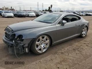 ✅ 2008 Bentley Continental GT • VIN: SCBCR73W28C059267 • Lot: 44975575. Listed on Copart with Not provided. Free auction sales archive from the USA and detailed vehicle history report at DreamBid. Image 1.