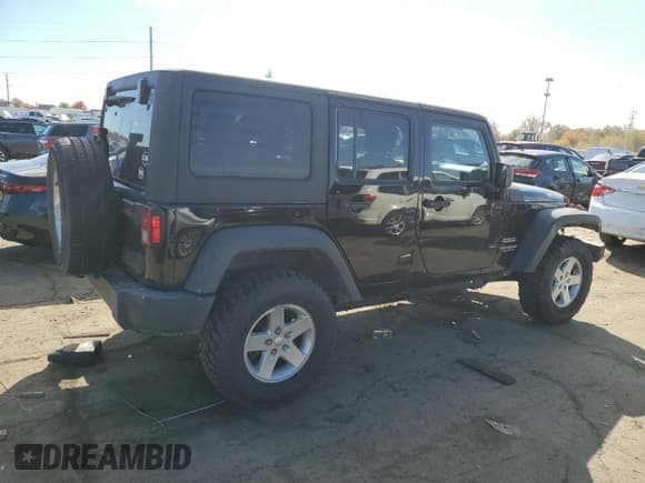 ✅ 2016 Jeep Wrangler Unlimited Sport • VIN: 1C4BJWDG1GL148599 • Lot: 89844085. Listed on Copart with 94,809 mi. Free auction sales archive from the USA and detailed vehicle history report at DreamBid. Image 3.