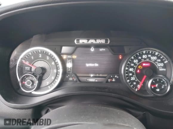 ✅ 2025 Ram 1500 Big Horn • VIN: 1C6SRFMP1SN515398 • Lot: 43378312. Listed on IAAI with 10,802 mi. Free auction sales archive from the USA and detailed vehicle history report at DreamBid. Image 7.