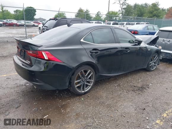 ✅ 2014 Lexus IS 350 • VIN: JTHCE1D21E5001490 • Lot: 42373373. Listed on IAAI with 168,005 mi. Free auction sales archive from the USA and detailed vehicle history report at DreamBid. Image 4.