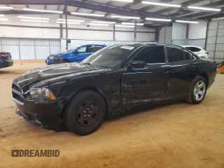 2014 Dodge Charger Police with VIN 2C3CDXAG0EH351021, listed as a Copart auction lot 69245985 with 139,332 mi miles and Salvage title. Bid and sale history available at DreamBid. Image 1.