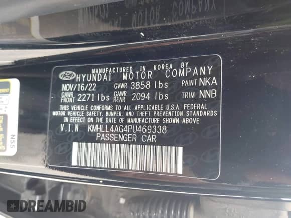 2023 Hyundai Elantra SE с VIN KMHLL4AG4PU469338, выставлен на аукционе IAAI как лот 43306413 с пробегом 36 950 миль миль и . История ставок и продаж доступна на DreamBid. Изображение 9.