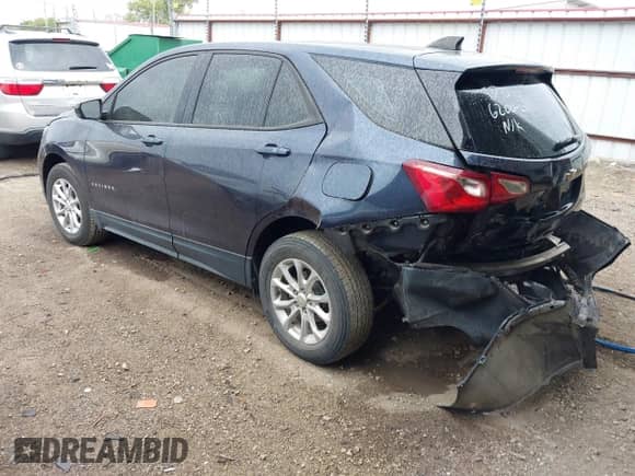 ✅ 2019 Chevrolet Equinox LS • VIN: 3GNAXHEV4KL232567 • Lot: 43414287. Listed on IAAI with 114,586 mi. Free auction sales archive from the USA and detailed vehicle history report at DreamBid. Image 3.