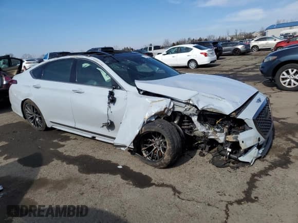 ✅ 2020 Genesis G80 Sport • VIN: KMTFN4JB8LU329692 • Lot: 45175985. Listed on Copart with 32,410 mi. Free auction sales archive from the USA and detailed vehicle history report at DreamBid. Image 4.