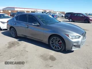 ✅ 2018 Infiniti Q50 Red Sport 400 • VIN: JN1FV7AR8JM480318 • Lot: 41695117. Wystawiony na IAAI z przebiegiem 77 205 mil. Bezpłatny archiwum sprzedaży aukcyjnych z USA i szczegółowy raport historii pojazdu na DreamBid. Zdjęcie 1.