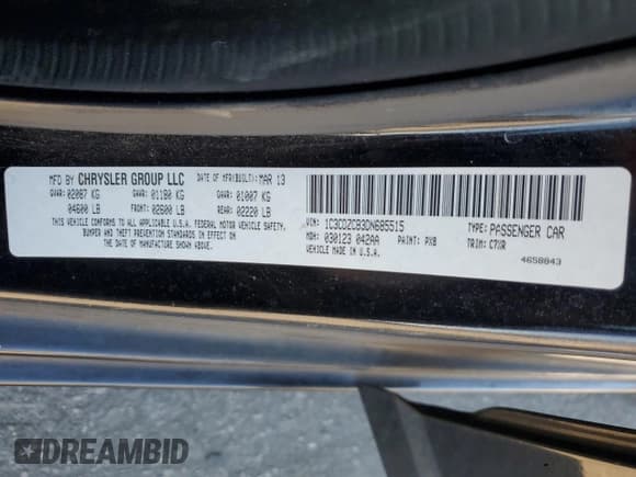 ✅ 2013 Dodge Avenger SXT • VIN: 1C3CDZCB3DN685515 • Лот: 88972695. Опубликован ранее на Copart с пробегом 265 728 миль. Бесплатный доступ к архиву аукционных продаж из США и подробный отчёт об истории автомобиля на DreamBid. Изображение 14.