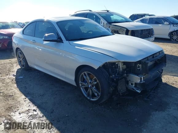 ✅ 2015 BMW 2 Series M235i xDrive • VIN: WBA1J9C56FVX98557 • Lot: 41235448. Listed on IAAI with 89,594 mi. Free auction sales archive from the USA and detailed vehicle history report at DreamBid. Image 1.