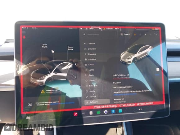 ✅ 2018 Tesla Model 3 Long Range Battery • VIN: 5YJ3E1EB9JF065057 • Lot: 41863903. Listed on IAAI with 54,584 mi. Free auction sales archive from the USA and detailed vehicle history report at DreamBid. Image 18.