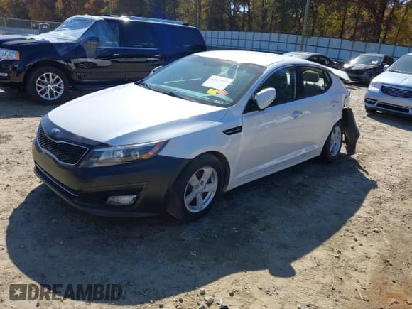 ✅ 2014 Kia Optima LX • VIN: KNAGM4A74E5470917 • Lot: 43633959. Wystawiony na IAAI z przebiegiem 192 868 mil. Bezpłatny archiwum sprzedaży aukcyjnych z USA i szczegółowy raport historii pojazdu na DreamBid. Zdjęcie 2.