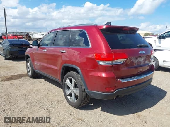 ✅ 2014 Jeep Grand Cherokee Limited • VIN: 1C4RJEBG9EC574226 • Лот: 43475860. Опубликован ранее на IAAI с пробегом 155 446 миль. Бесплатный доступ к архиву аукционных продаж из США и подробный отчёт об истории автомобиля на DreamBid. Изображение 3.
