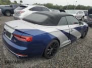 ✅ 2018 Audi A5 Cabriolet Prestige • VIN: WAU2NGF53JN013817 • Lot: 74196474. Listed on Copart with Not provided. Free auction sales archive from the USA and detailed vehicle history report at DreamBid. Image 3.