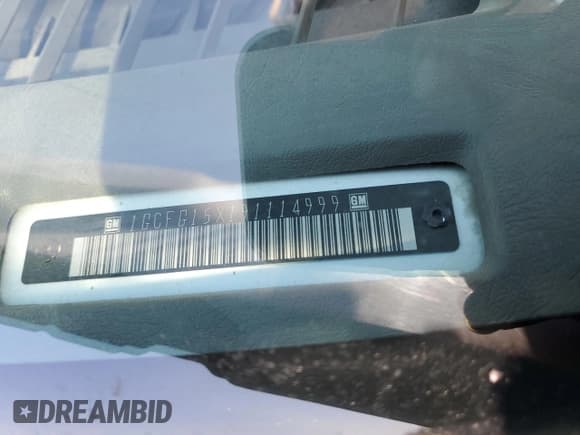 ✅ 2009 Chevrolet Express Cargo • VIN: 1GCFG15X191114999 • Lot: 49475485. Listed on Copart with 171,503 mi. Free auction sales archive from the USA and detailed vehicle history report at DreamBid. Image 13.