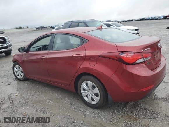✅ 2016 Hyundai Elantra SE • VIN: 5NPDH4AE9GH667805 • Lot: 85406575. Listed on Copart with Not provided. Free auction sales archive from the USA and detailed vehicle history report at DreamBid. Image 2.