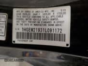 ✅ 2001 Honda Civic EX • VIN: 1HGEM21931L091172 • Lot: 69157405. Wystawiony na Copart z przebiegiem 277 531 mil. Bezpłatny archiwum sprzedaży aukcyjnych z USA i szczegółowy raport historii pojazdu na DreamBid. Zdjęcie 12.