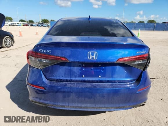 ✅ 2023 Honda Civic Sport • VIN: 2HGFE2F53PH526303 • Lot: 93597455. Listed on Copart with 26,019 mi. Free auction sales archive from the USA and detailed vehicle history report at DreamBid. Image 6.